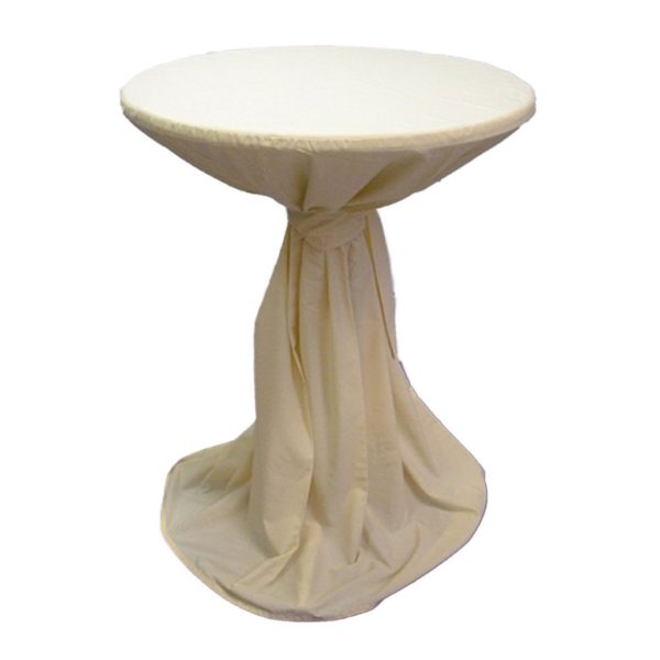 Stoffhusse für Stehtisch creme (ø 80 cm, B1)