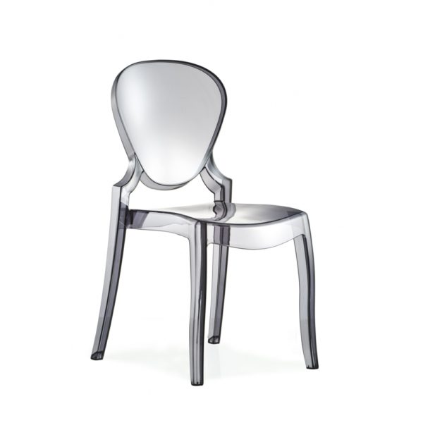 Designstuhl Queen Rauch-Transparent