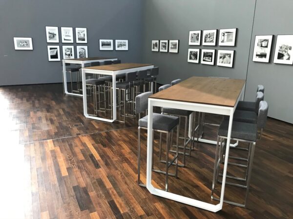 Hochtisch Change weiß, B1, Platte Massivholz Alternativbild