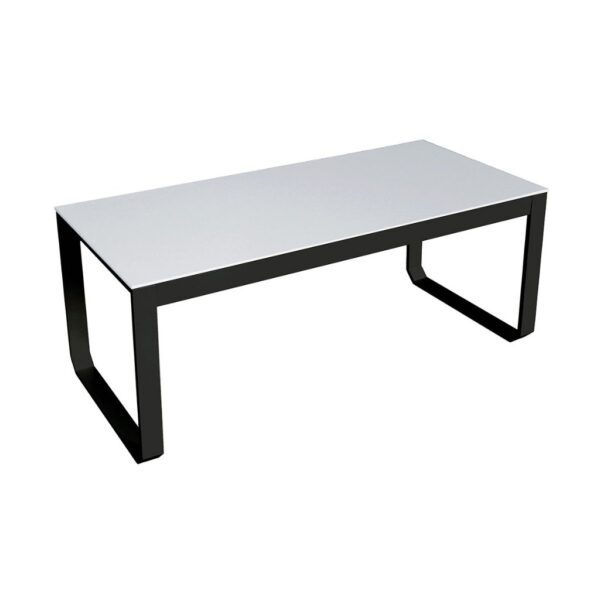 Sitztisch Change schwarz, B1, Platte Outdoor weiß