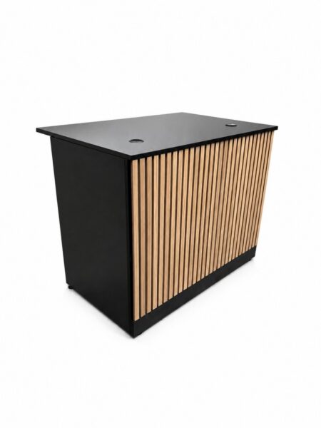 Buffet oak stripes - schwarz