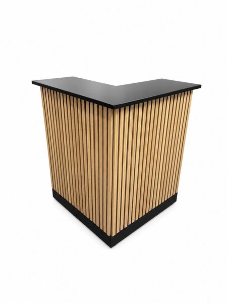 Dimmbar Ecke schwarz - Front oak stripes