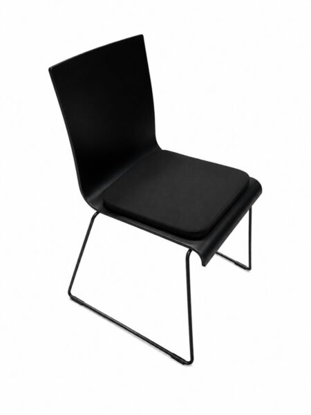 Stuhl Kuadra schwarz mit Kufengestell Alternativbild
